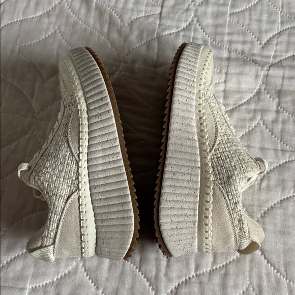 Universal Thread Woven Platform Sneakers Size 7 Cream - Picture 6 of 10